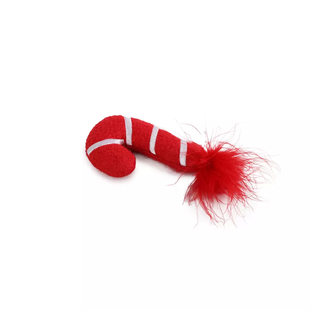 AFP Happy Holidays 2-pack Treat & Candy Cane – Cat Toy – Crinkling Sound – Soft Material