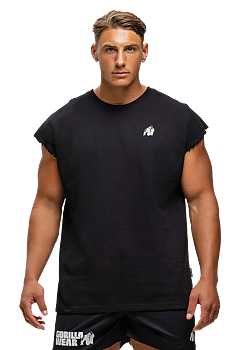 Bouse Cut Off Tank Top, black