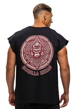 Bouse Cut Off Tank Top, black