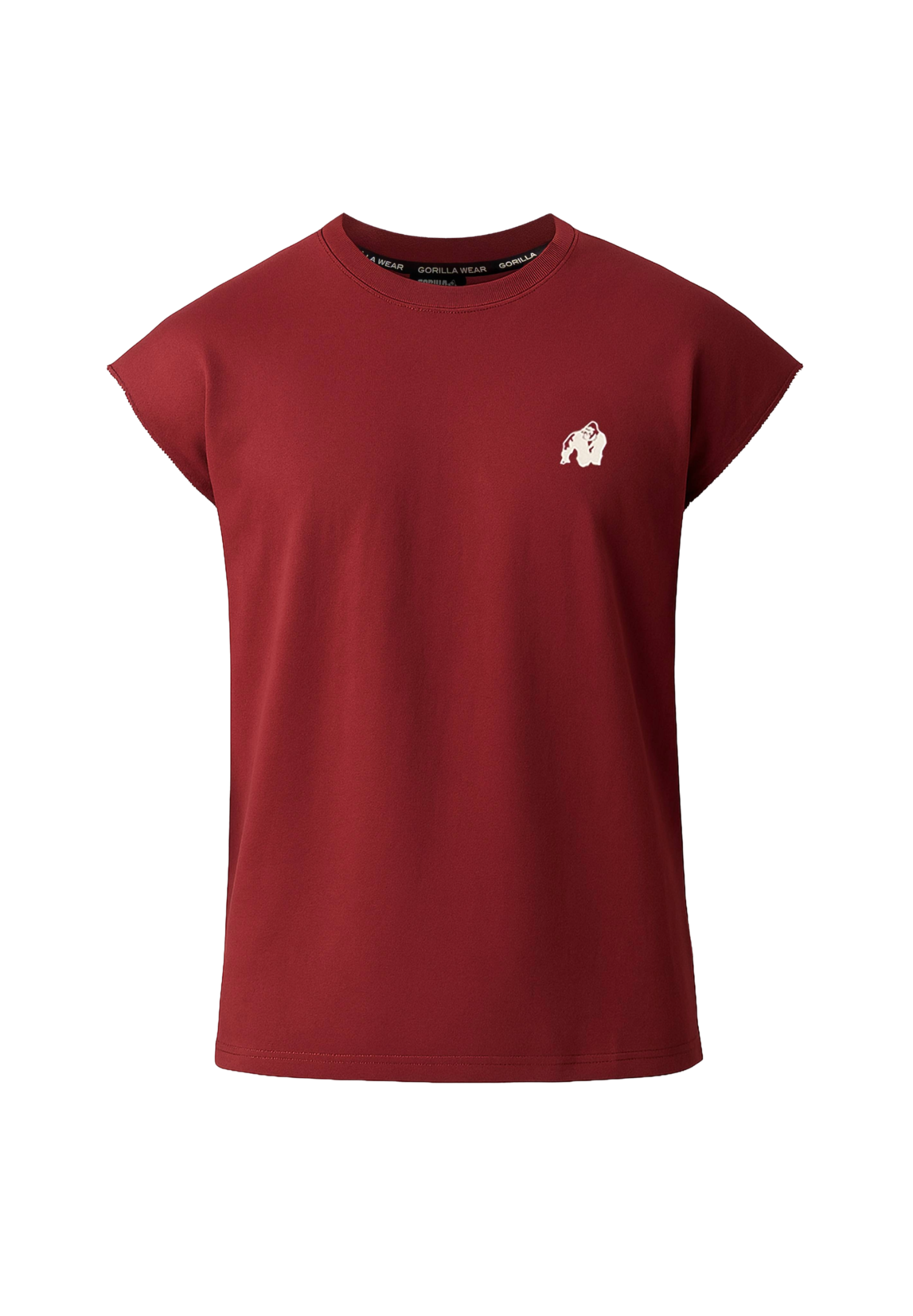 Bouse Cut Off Tank Top, burgundy - 7