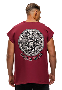 Bouse Cut Off Tank Top, burgundy