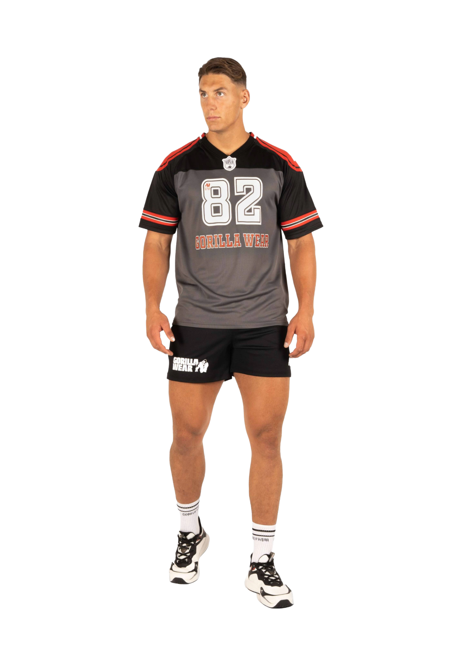 Tyler Football Jersey, black/red - 4