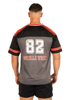 Tyler Football Jersey, black/red
