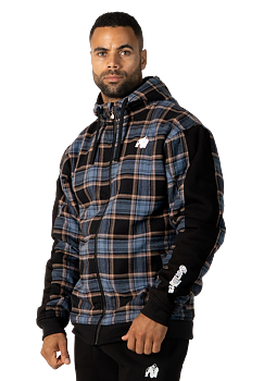 Kenton Zipped Jacket, black/blue