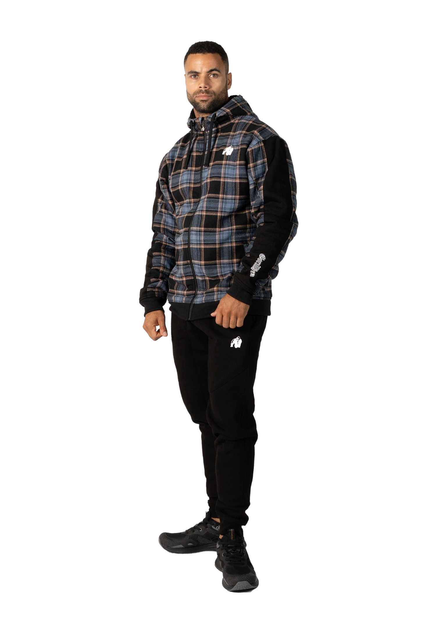 Kenton Zipped Jacket, black/blue - 4