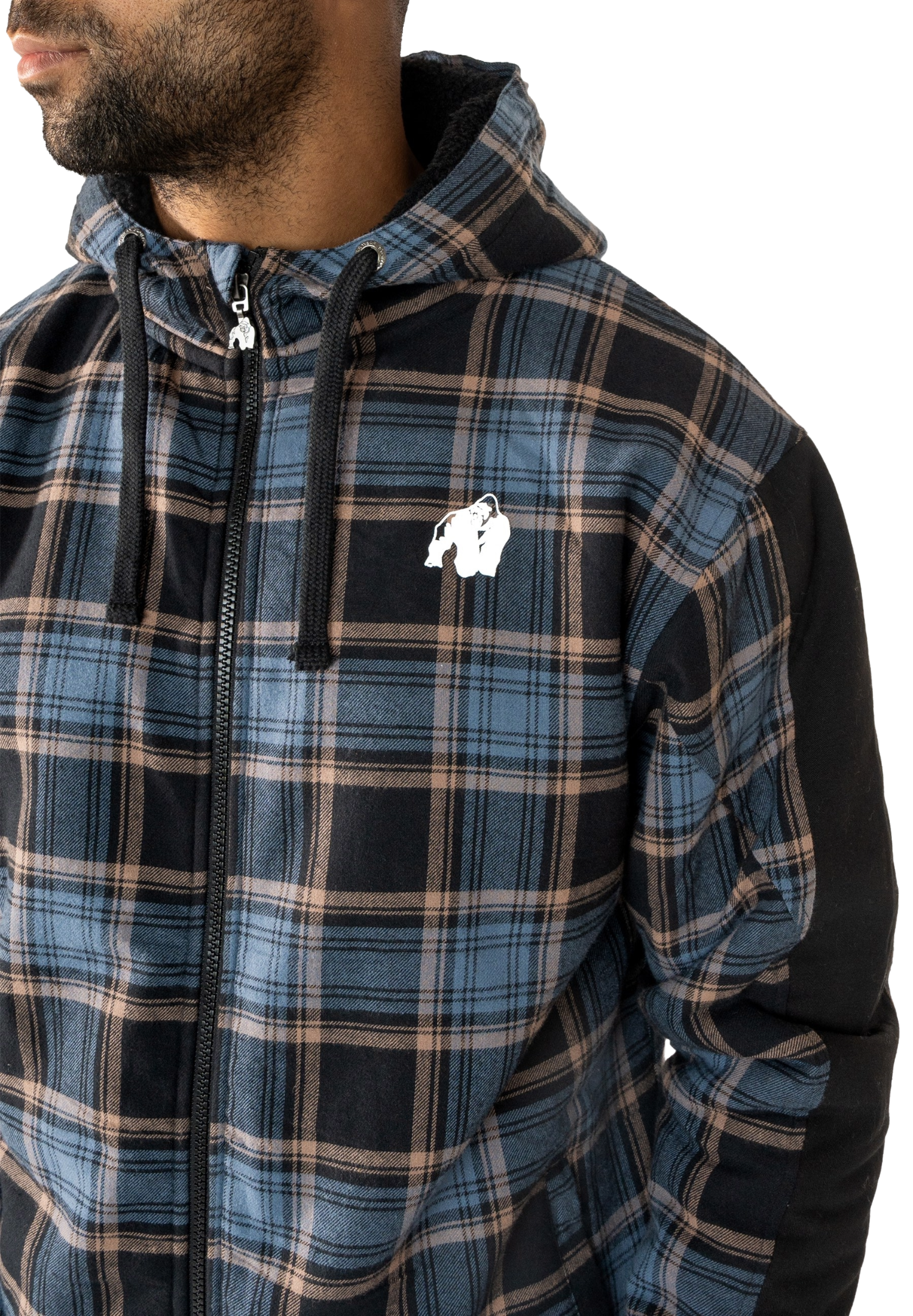 Kenton Zipped Jacket, black/blue - 7
