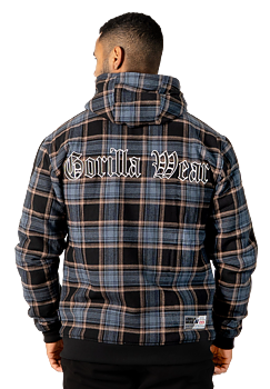 Kenton Zipped Jacket, black/blue