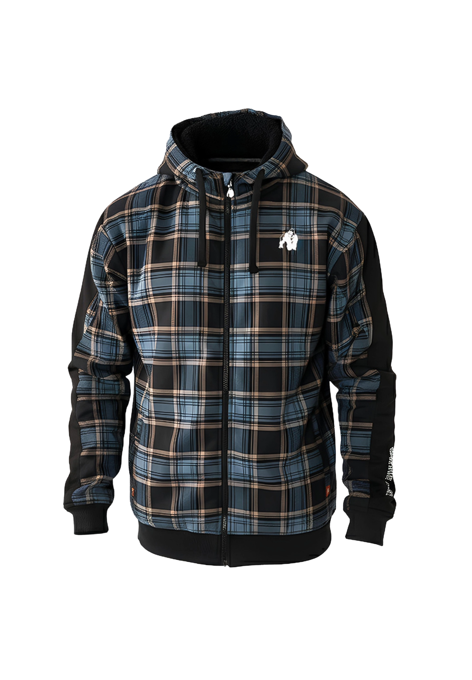 Kenton Zipped Jacket, black/blue - 5