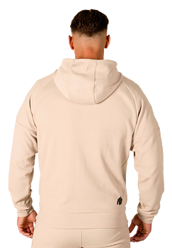 Harvey Hooded Track Jacket, beige