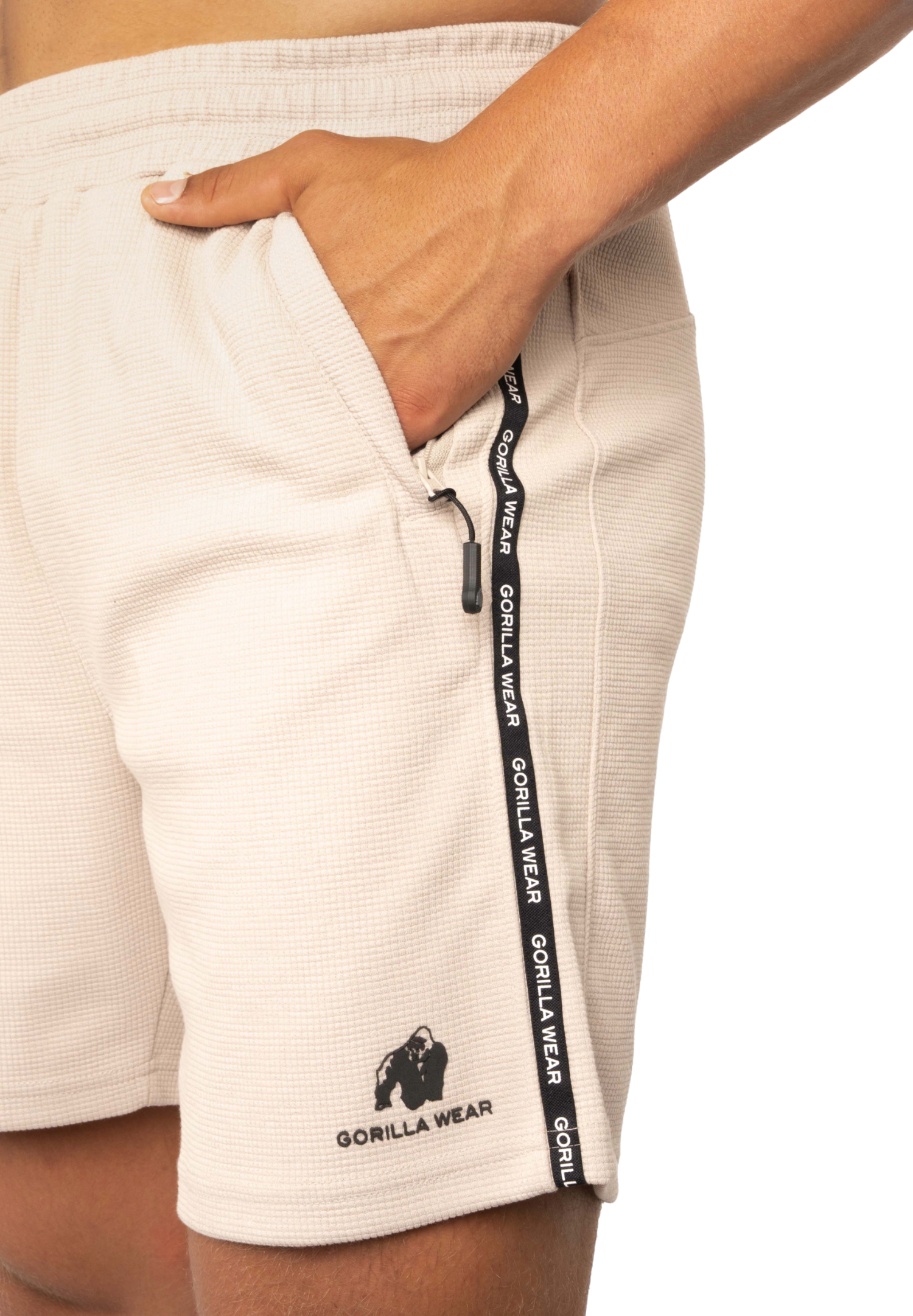 Harvey Track Shorts, beige - 5