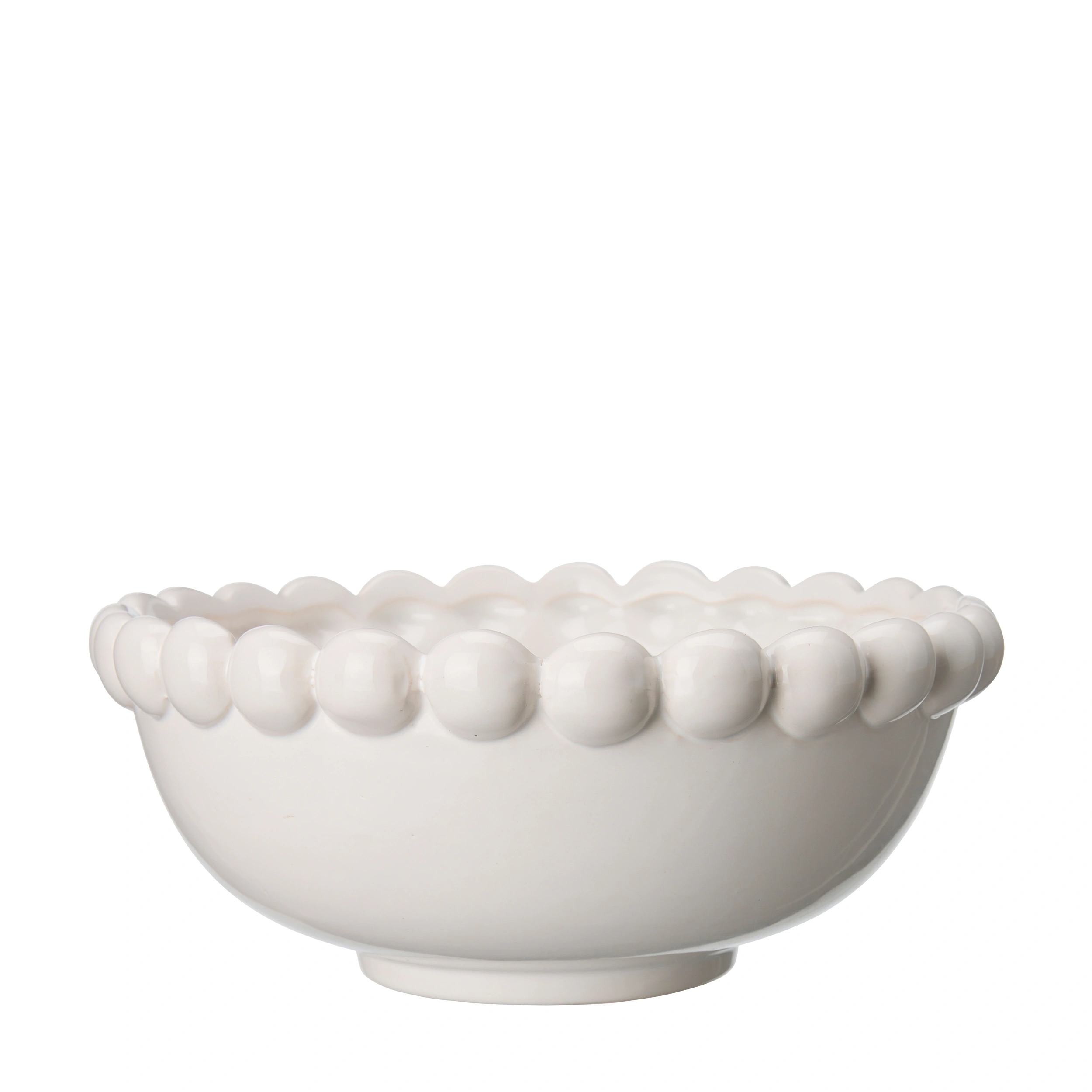Kruka / Vit / Dia: 23 cm