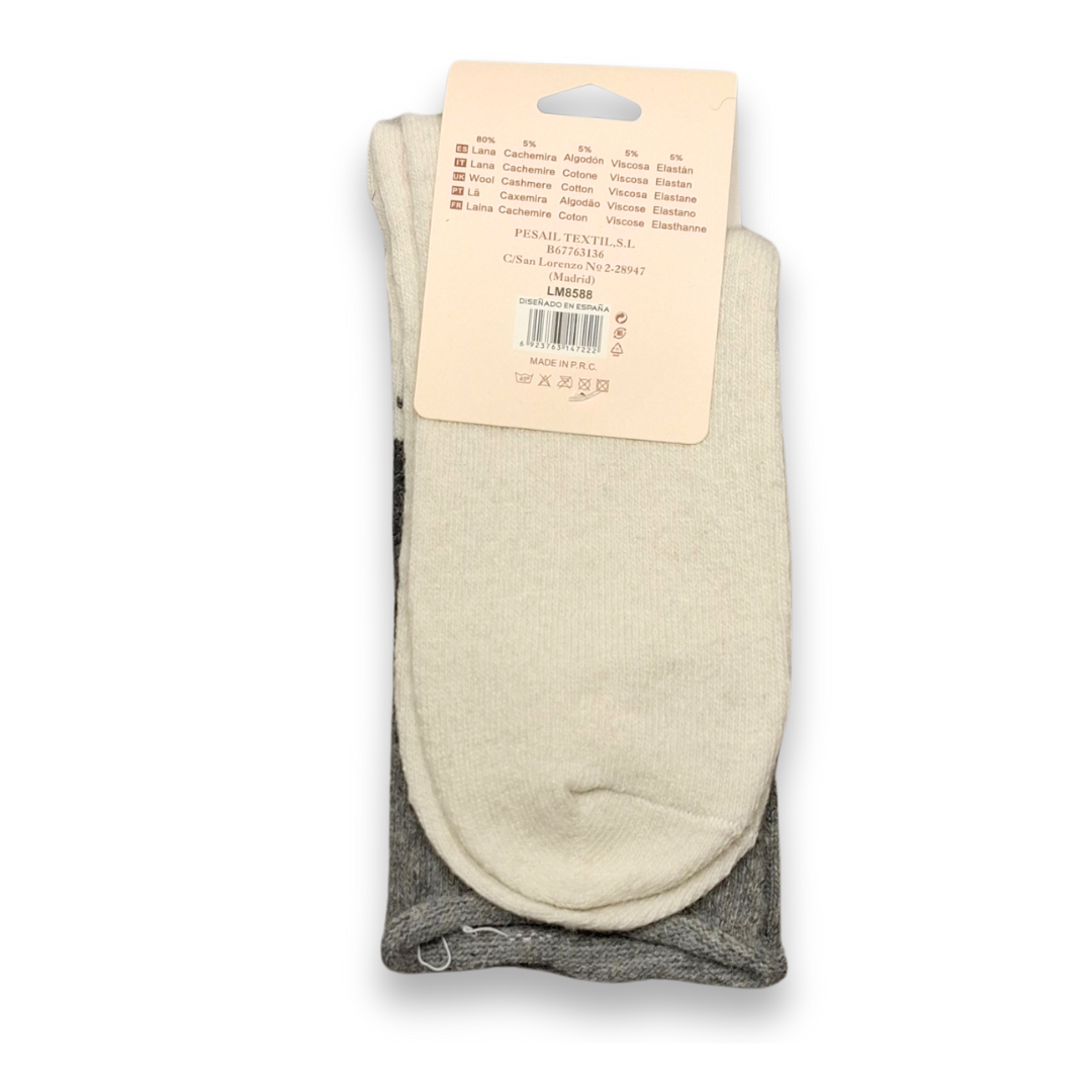 Ullsockor - Hund - Brun/Beige stl 35-40 - 2