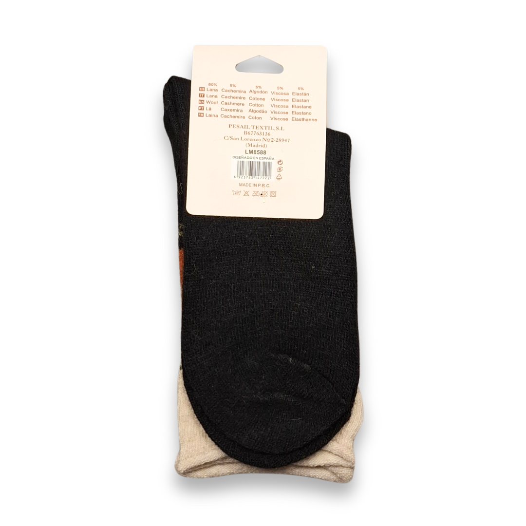 Ullsockor - Hund - Beige/Rost/Svart stl 35-40 - 2