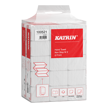 Katrin Z-vikt Pappershandduk M 2-lagers, Handy Pack