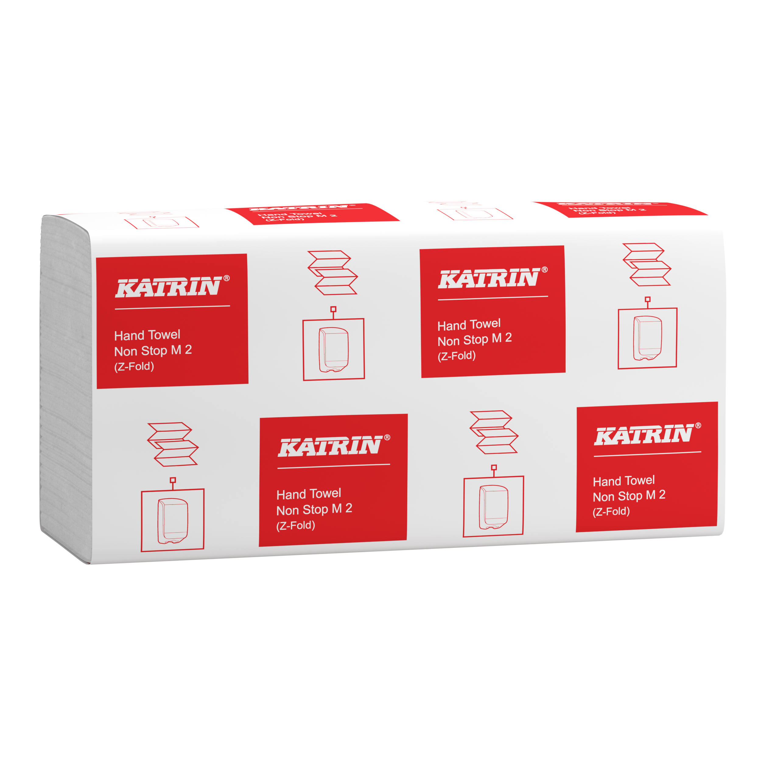 Katrin Z-vikt Pappershandduk M 2-lagers, Handy Pack - 2