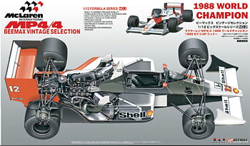 1/12 Mclaren MP4_4 1988 with Rain tyres
