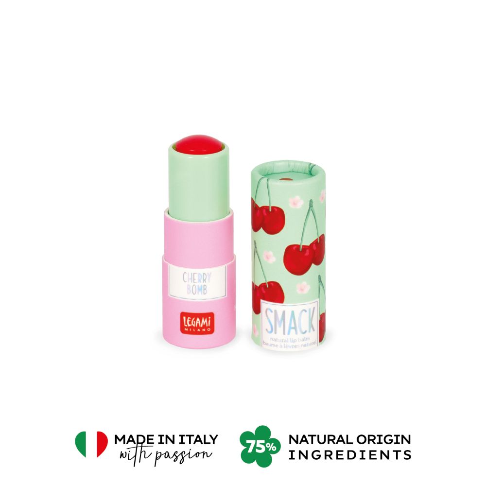 Natural lip balm, Smack, Cherry, läppbalsam/cerat - 3