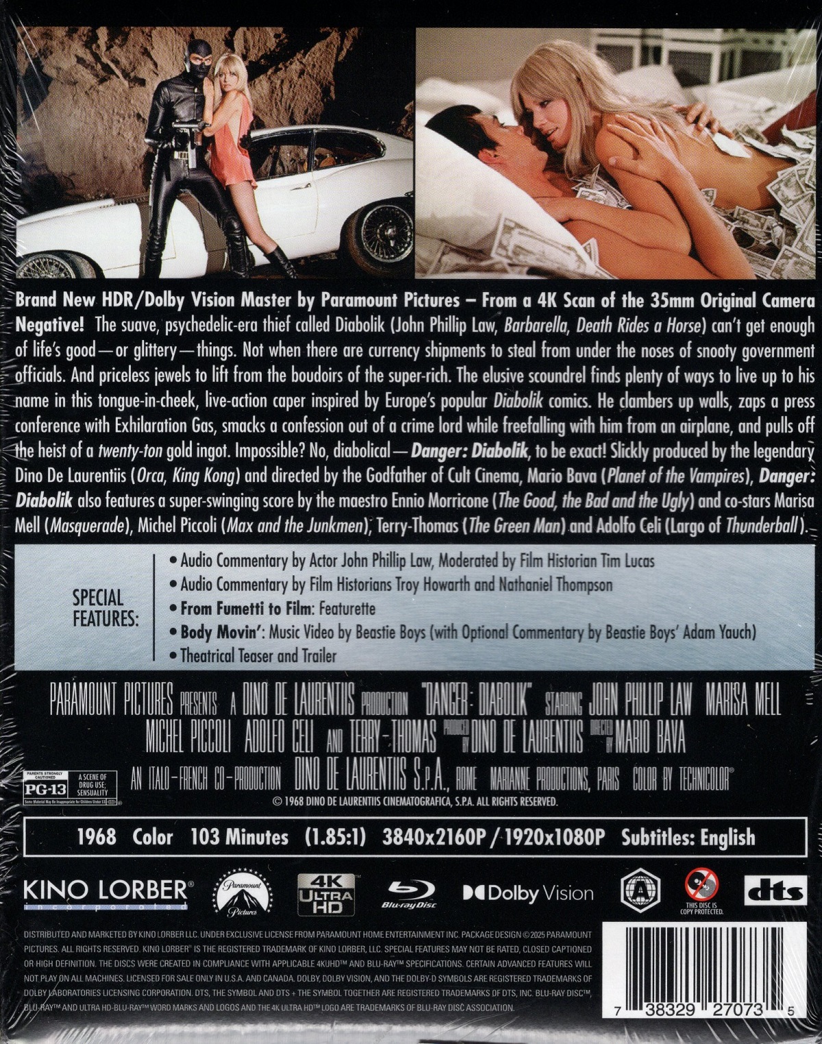 Danger: Diabolik (ej svensk text) (4K Ultra HD + Blu-ray) - 2