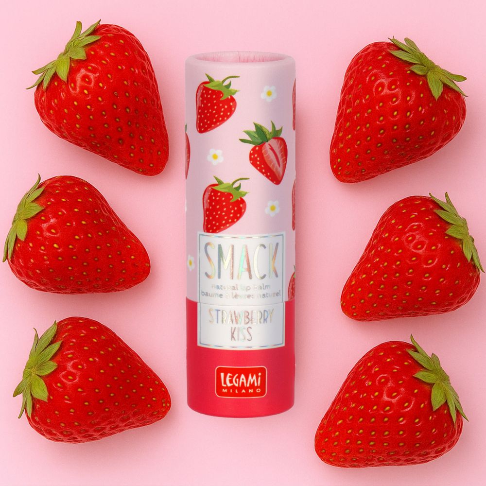 Natural lip balm, Smack, Strawberry, läppbalsam/cerat - 2
