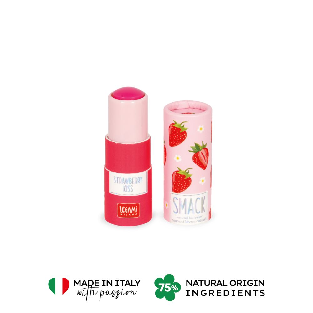 Natural lip balm, Smack, Strawberry, läppbalsam/cerat - 3