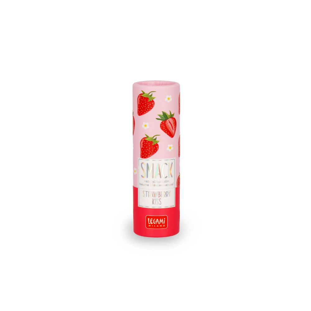 Natural lip balm, Smack, Strawberry, läppbalsam/cerat