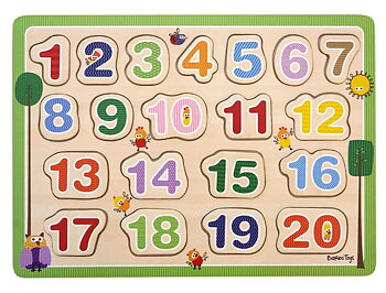 Barbo Classic Wooden 1-2-3 Puzzle (pussel)