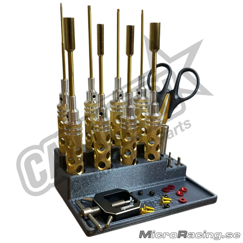 RC CARBON CAVALIERI - Screwdriver Organizer 3D-Printed Black - 2