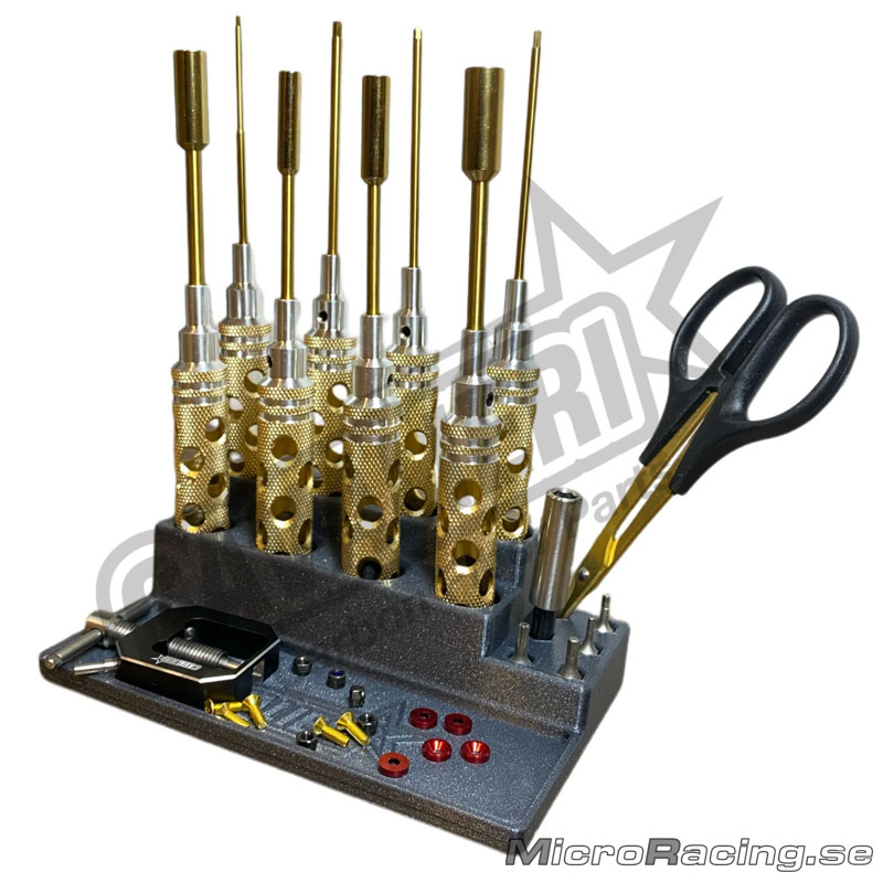RC CARBON CAVALIERI - Screwdriver Organizer 3D-Printed Black - 3