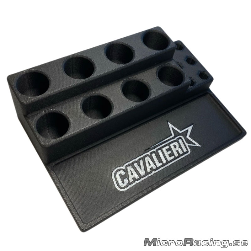 RC CARBON CAVALIERI - Screwdriver Organizer 3D-Printed Black