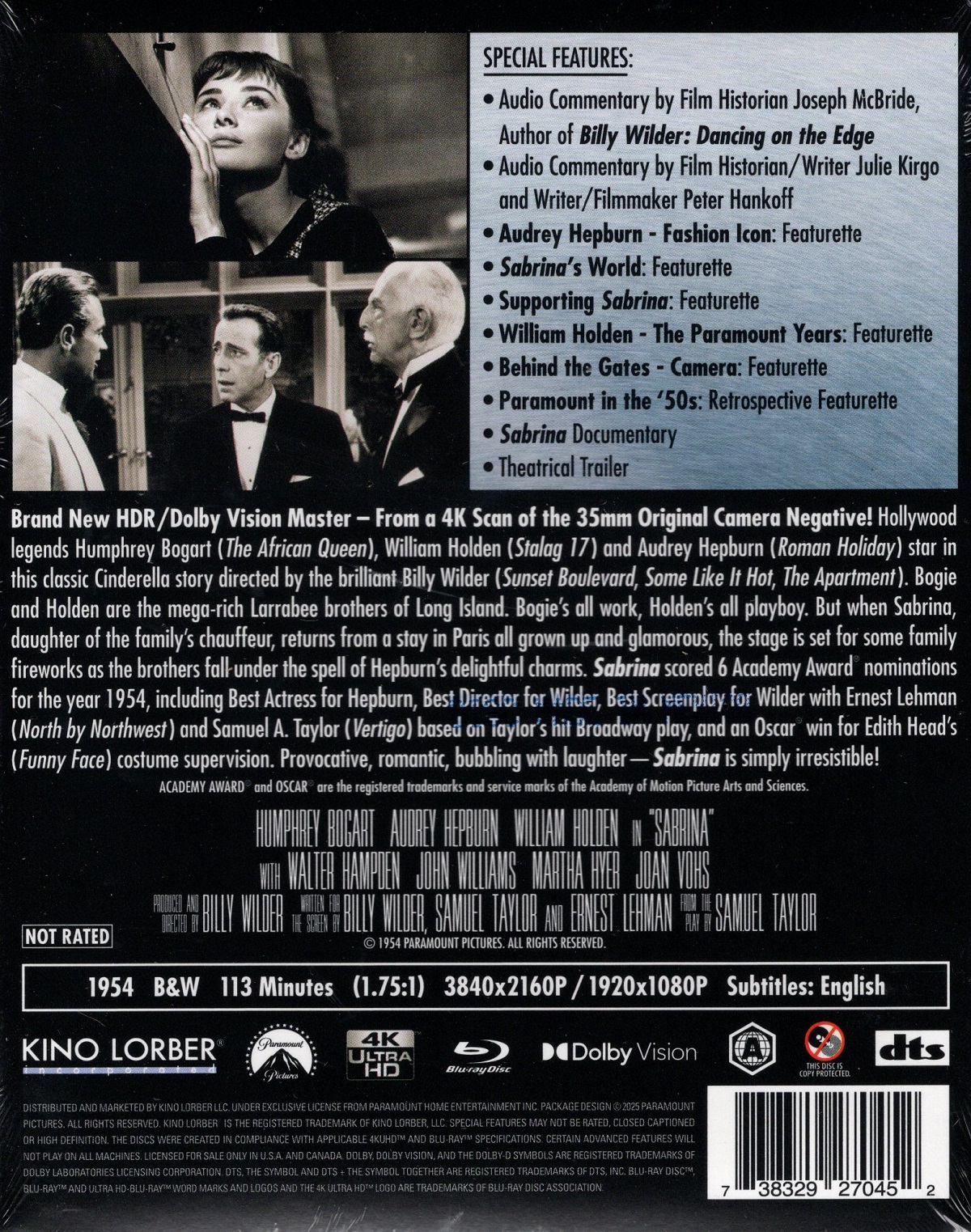 Sabrina (ej svensk text) (4K Ultra HD + Blu-ray) - 2