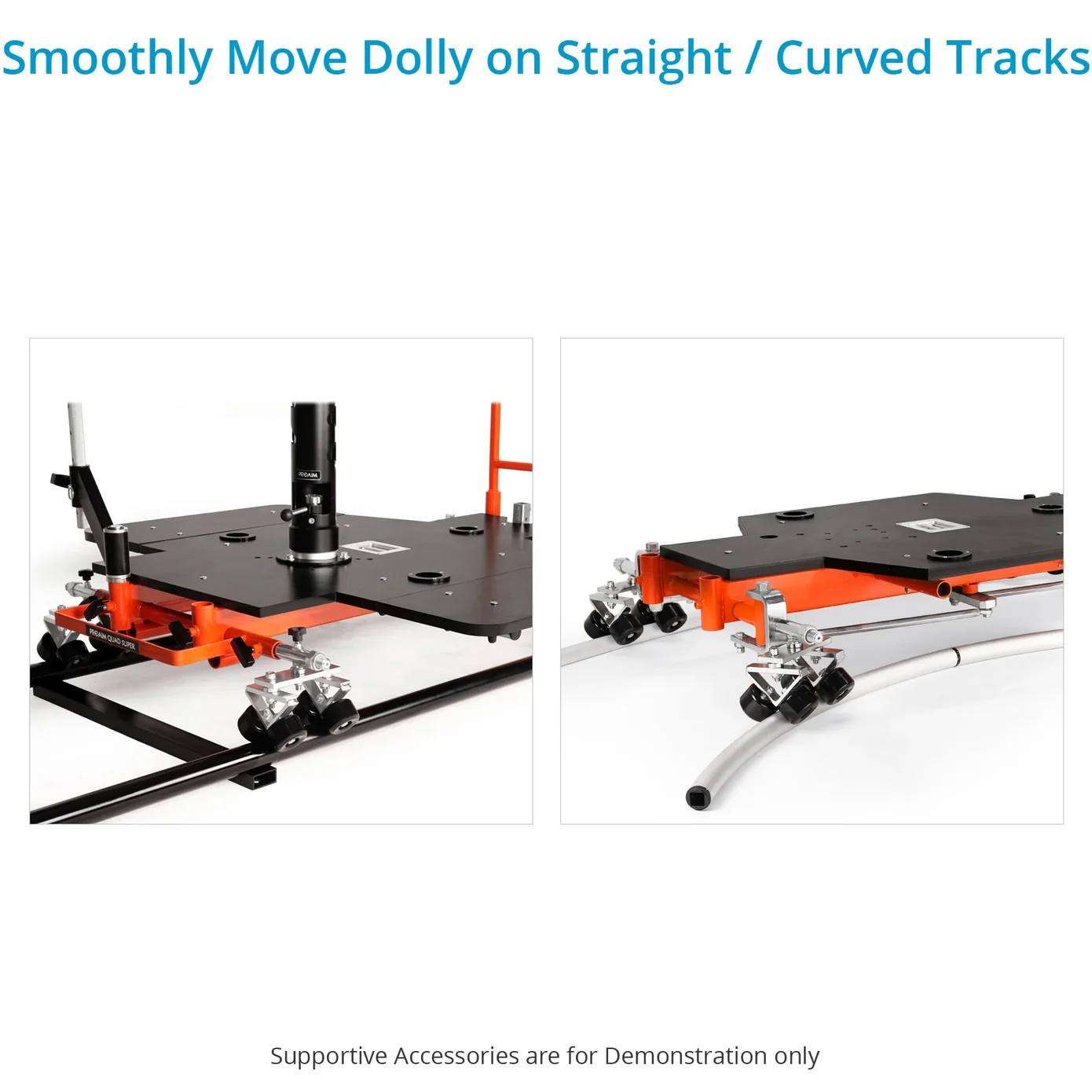 Proaim Track Wheel Set for Quad Super Camera Dolly - 5