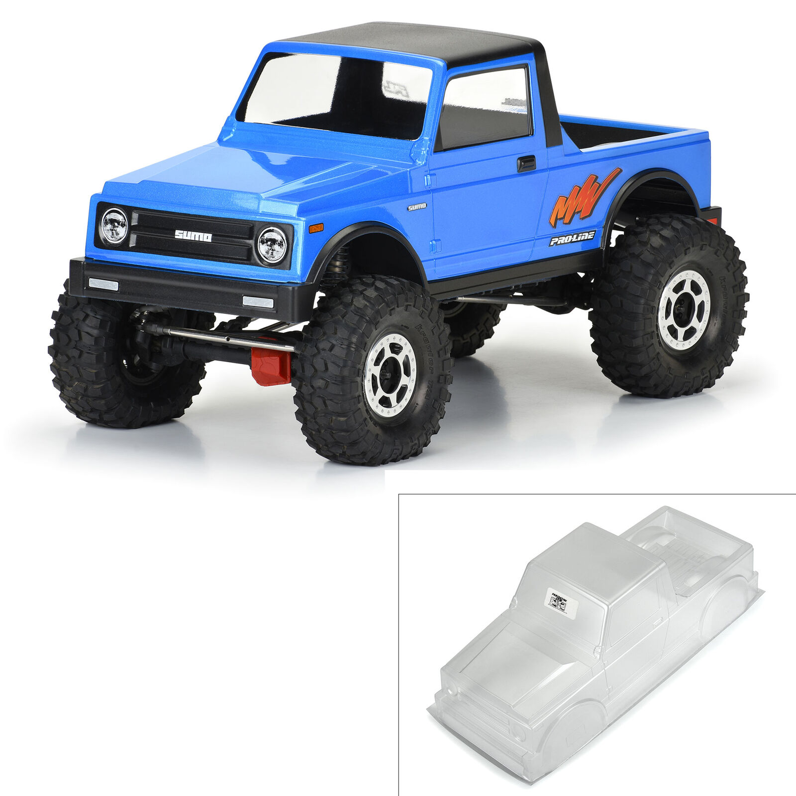 Pro-Line PRO360900 1/10 Sumo L Clear Body 12.3" (313mm) Wheelbase Crawlers