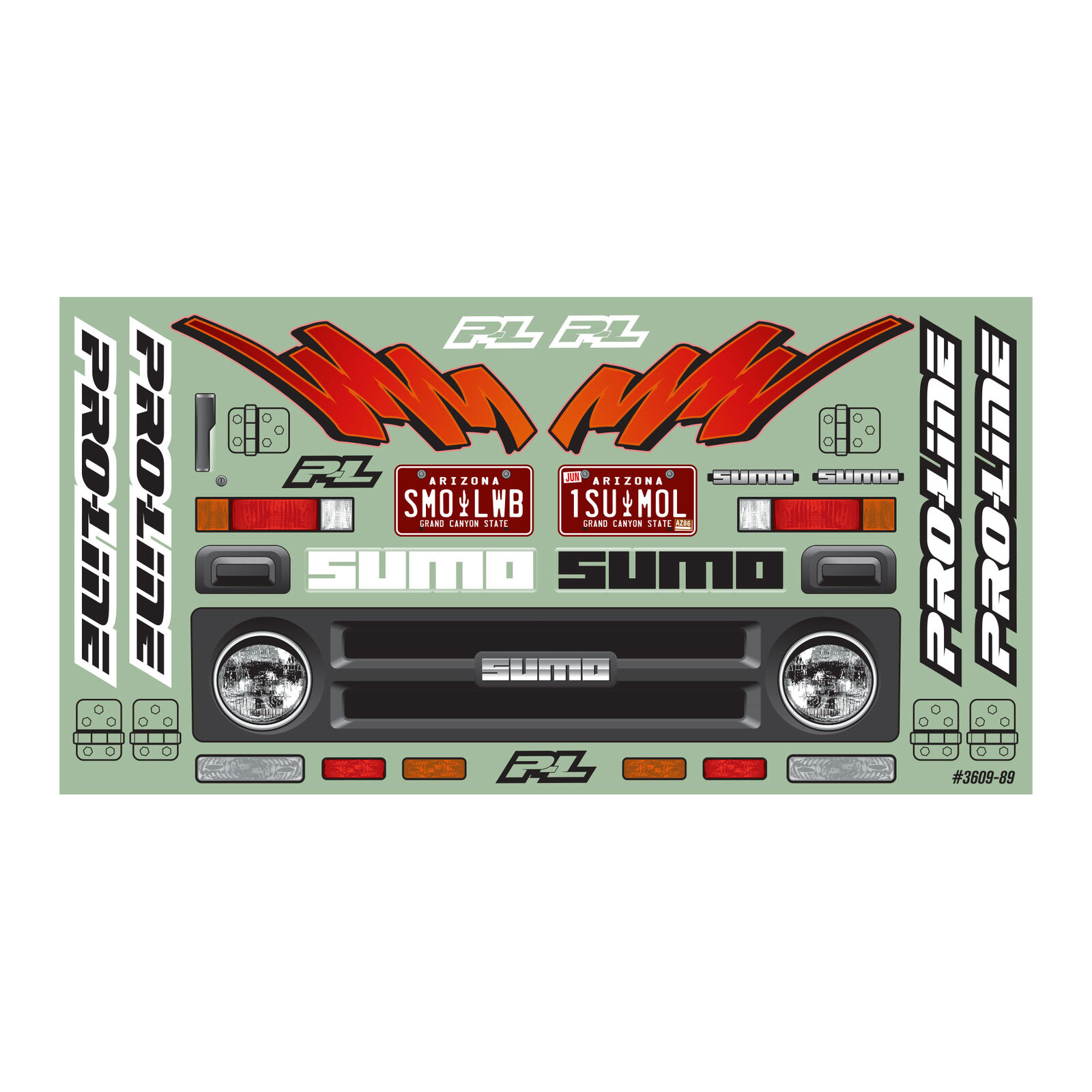 Pro-Line PRO360900 1/10 Sumo L Clear Body 12.3" (313mm) Wheelbase Crawlers - 7