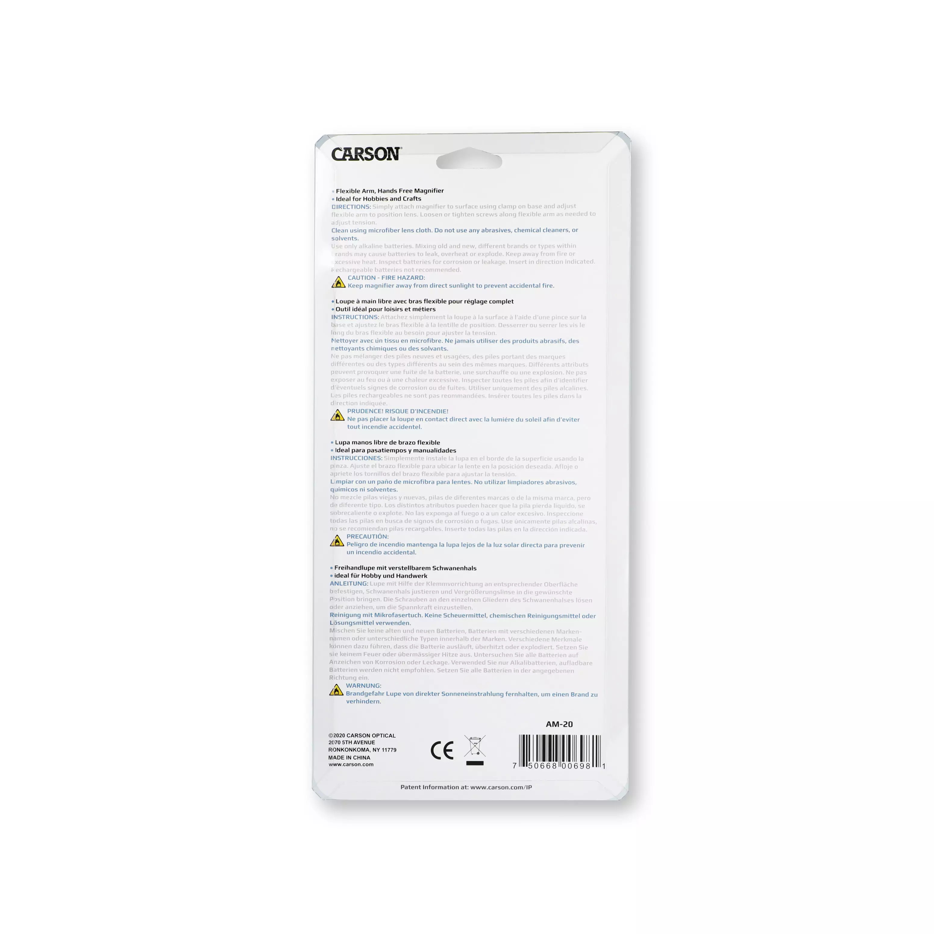 Förstoringsglas, handsfree Attach-A-Mag, 2x med Clip-On Bas - 5