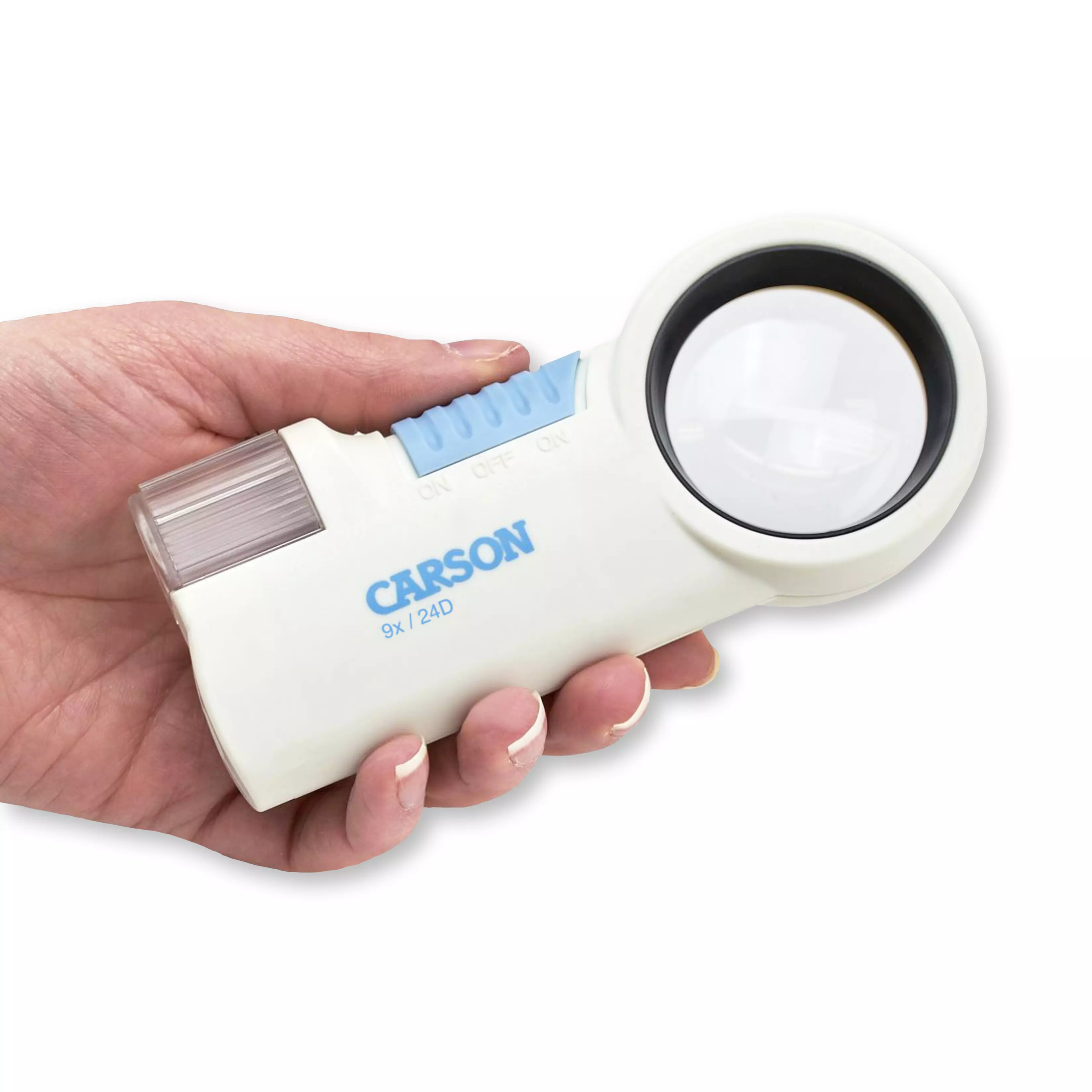 Förstoringsglas med ficklampa MagniFlash  Asfäriskt 9x, 42mm - 5
