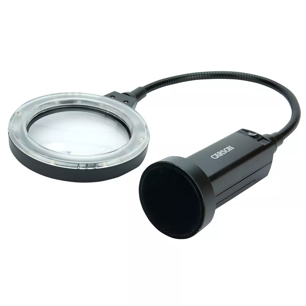 Förstoringsglas/bordslupp MagniFlex Pro 2x, 97mm, LED, Magnetisk bas - 2