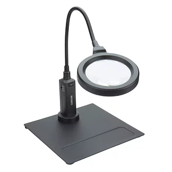 Förstoringsglas/bordslupp MagniFlex Pro 2x, 97mm, LED, Magnetisk bas