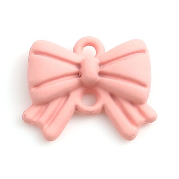 Charm /  connector , Bowknot pink