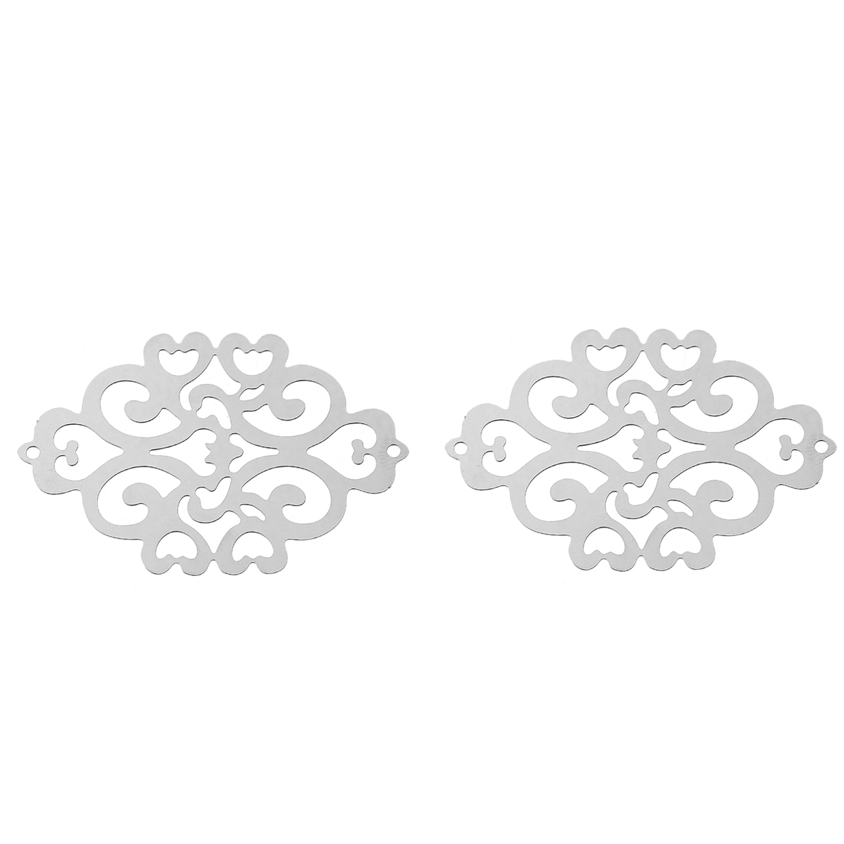 Berlock -  Filigree Romb, Rostfritt stål - 2