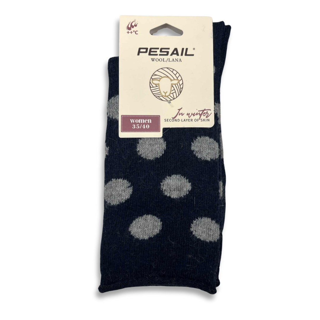 Ullsockor - Prickar-stl 35-40 Fler färger - 5
