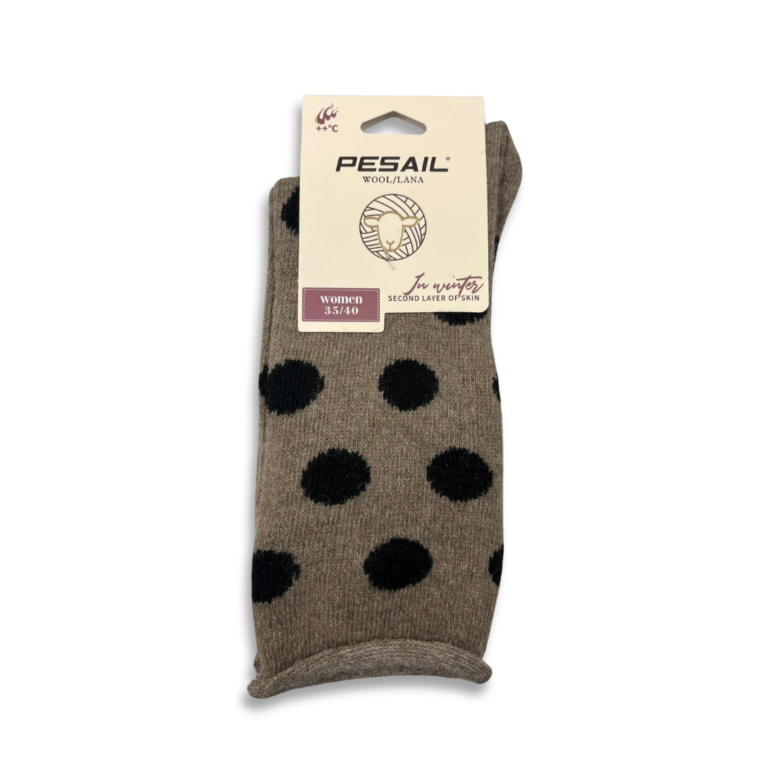 Ullsockor - Prickar-stl 35-40 Fler färger - 9