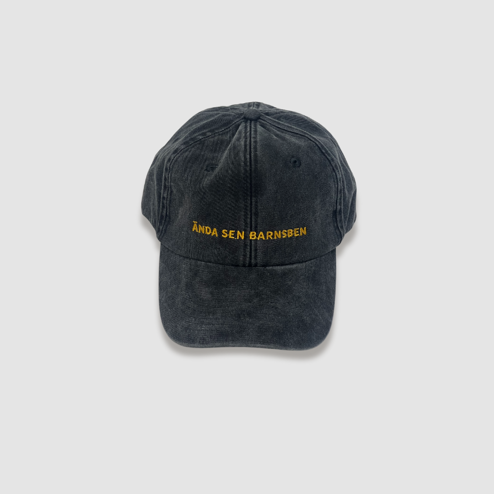 Keps vintage svart, Ända sen barnsben