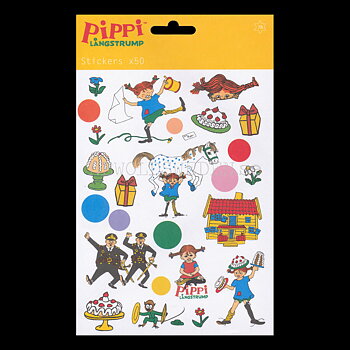 Pippi Långstrump - 50 stycken Stickers - LO