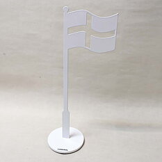 Metal cross flag 32x9 cm