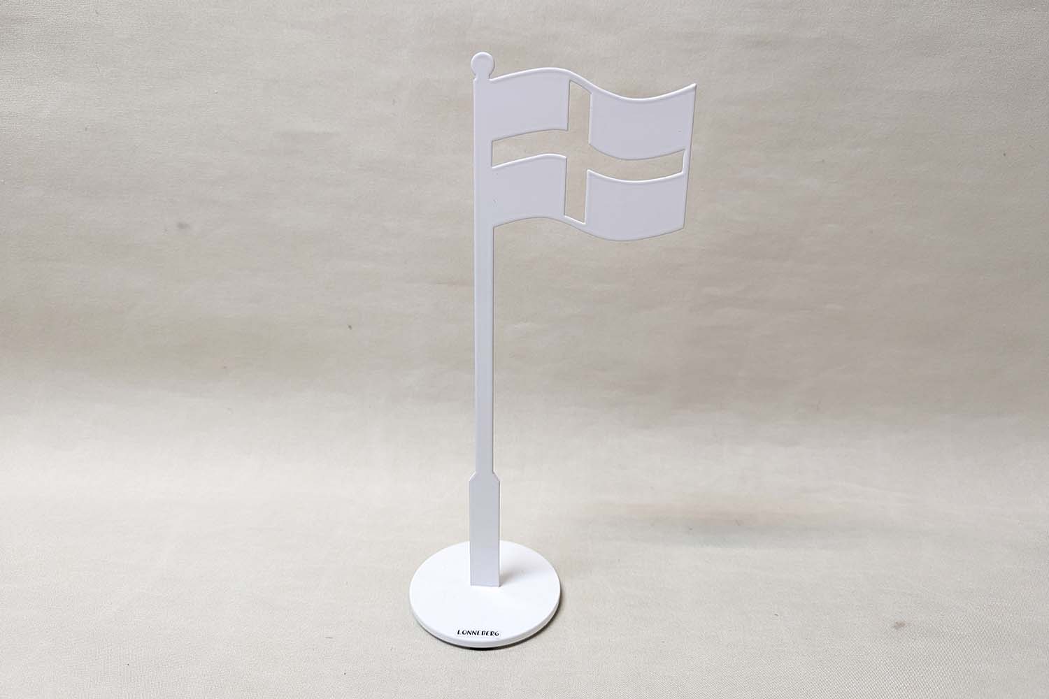 Metal cross flag 32x9 cm - 2