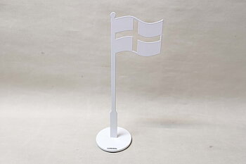 Metal cross flag 32x9 cm
