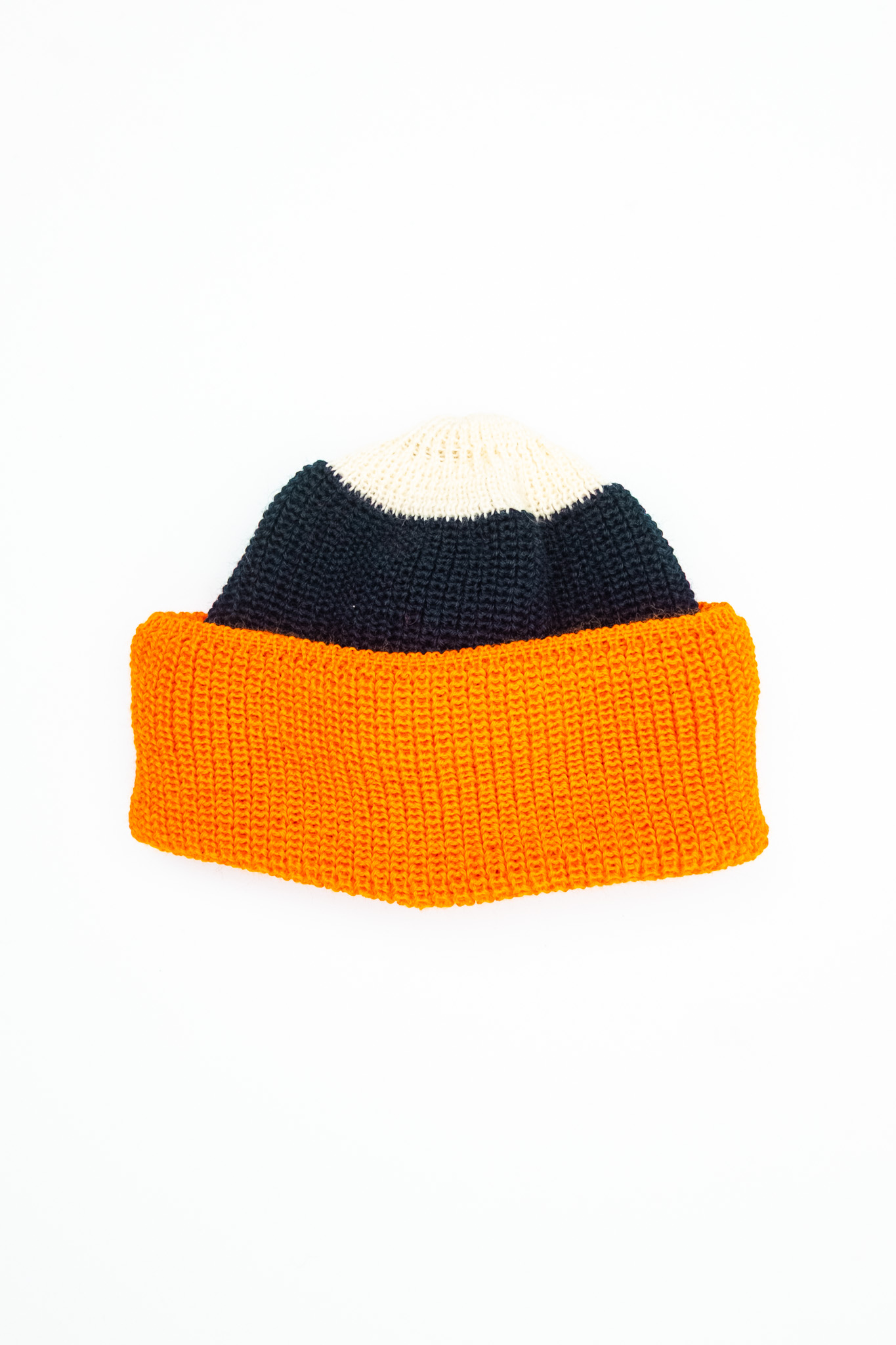 Heimat - Signal Mechanics Hat Wool Seashell/Ink/Rescue Orange - 2