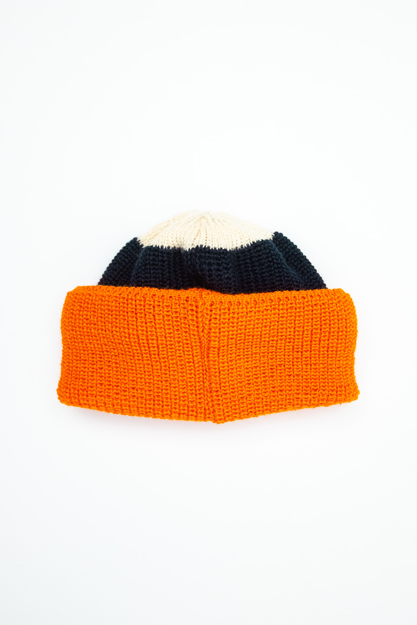 Heimat - Signal Mechanics Hat Wool Seashell/Ink/Rescue Orange - 4