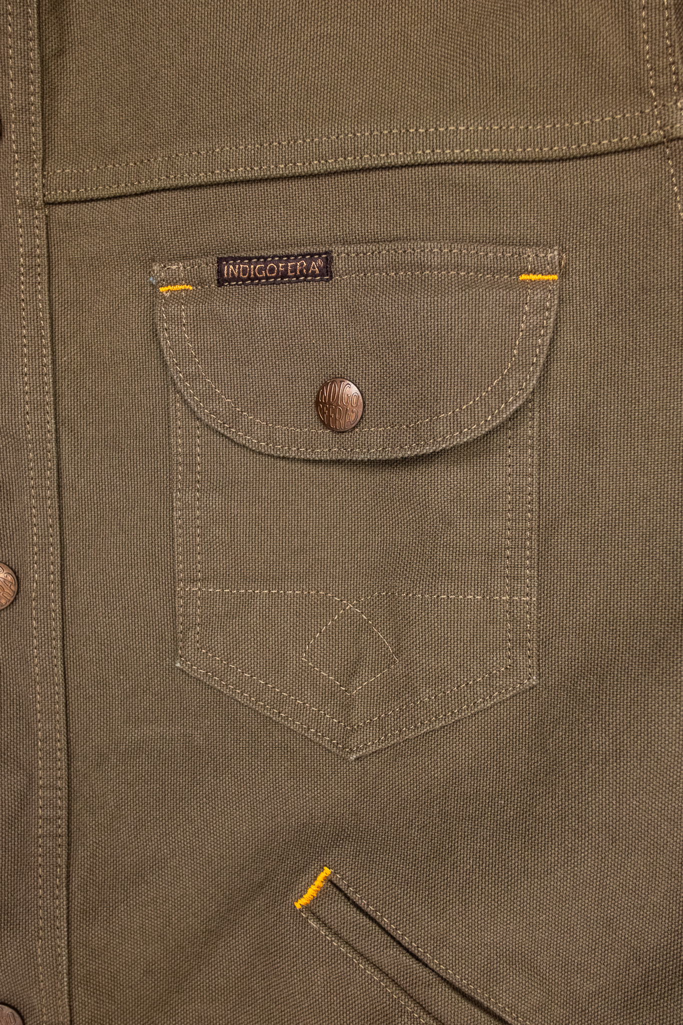 Indigofera - Fargo Quarter Smithson Canvas Dark Olive - 6
