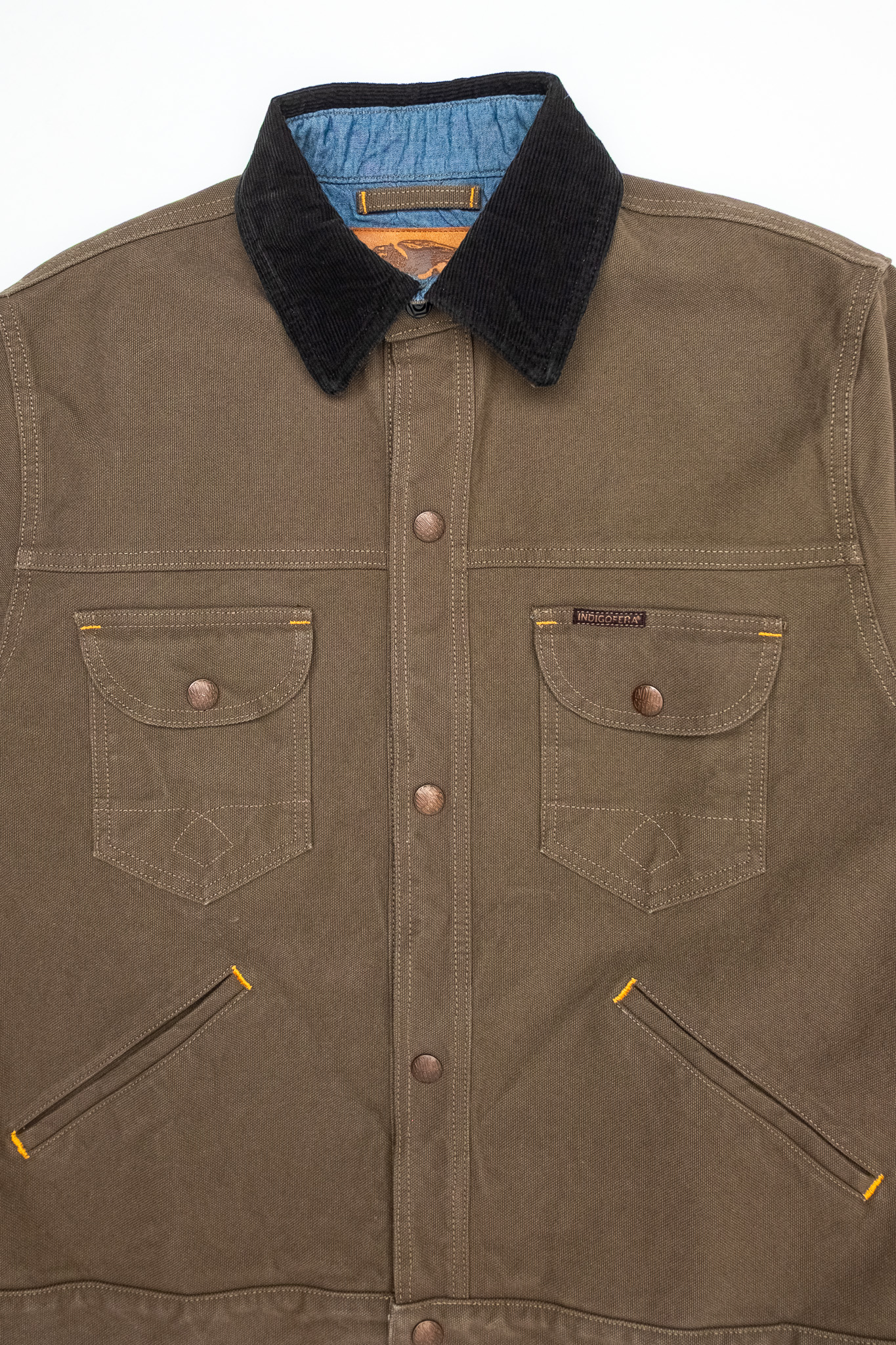 Indigofera - Fargo Quarter Smithson Canvas Dark Olive - 4